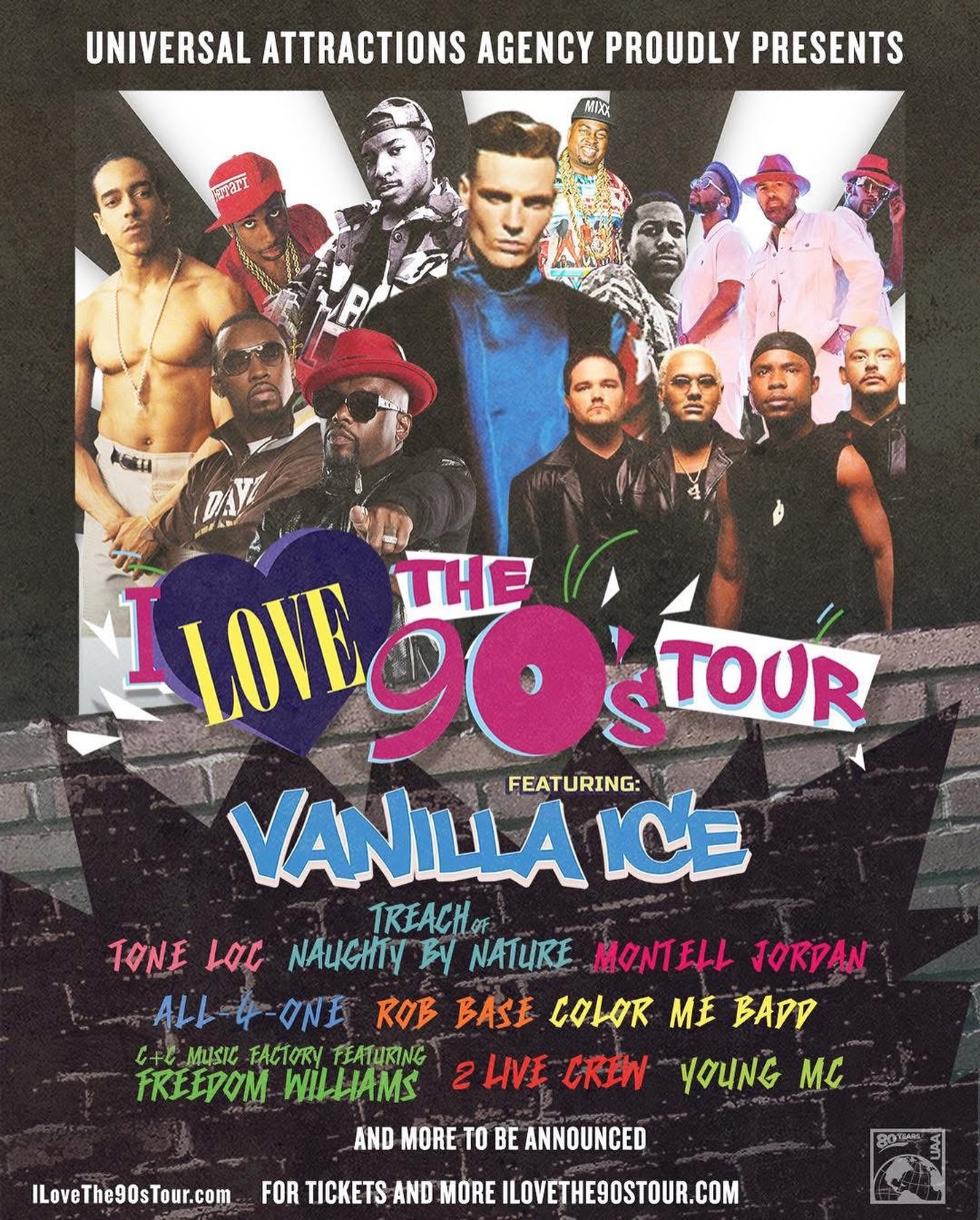 Montell Jordan I Love The 90’s Tour Poster